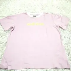 adidas Tシャツ ライトピンクパープル 半袖　M