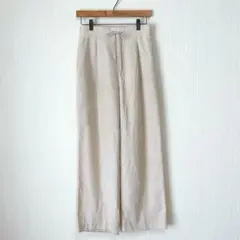 1526 グローバルワーク イージーパンツ ワイドパンツ 総ゴム L ベージュ