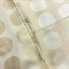 2m 綿100% 先染め　ジャガード ソフト加工　ドット　ナチュラル