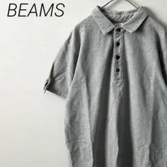 BEAMS ポロシャツ 半袖 シンプル サイドスリット シンプル 大きめのサムネイル