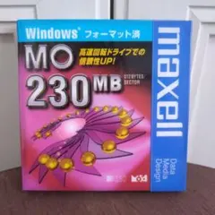 【新品未開封】MO　230MB　maxell　Windows　フォーマット済のサムネイル