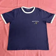 ユニクロ Tシャツ UT スヌーピー ウッドストック XLサイズ ネイビー 紺のサムネイル