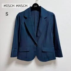 MISCH MASCH　七分袖テーラードジャケット　ショート丈　ネイビー　美品のサムネイル