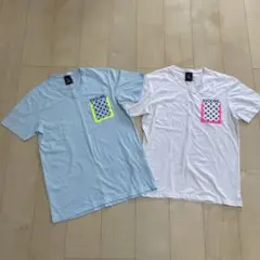 SVOLME VネックTシャツ 2枚セット　水色、白のサムネイル