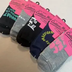 新品　レディースソックス　婦人靴下　綿混素材　5足セット