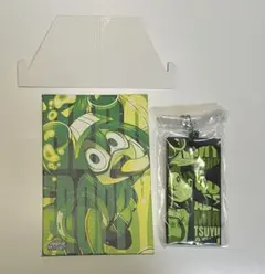 ヒロアカ　蛙吹梅雨　イラストボード　ラバーキーホルダー