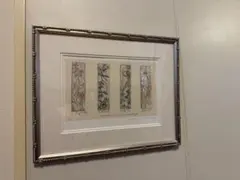 英国 コベントリー Cash's社 シルク織刺繍絵 額装 壁掛け - メルカリ