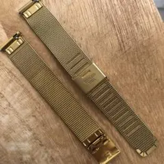 時計ベルト　ゴールド　14mm イージークイック　ステンレススチール　美品