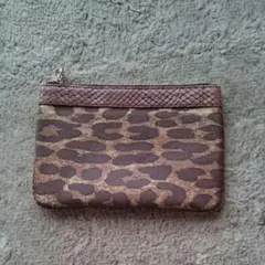 ヒョウ柄 ポーチ