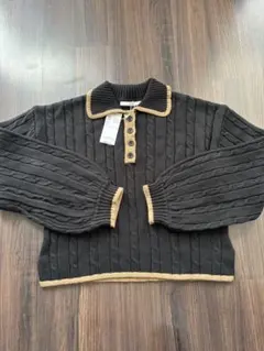 A de a.v.v ニット　黒　フリーサイズ