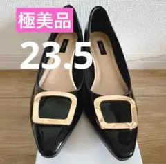 極美品♡EVOL 晴雨兼用　バックル　パンプス　23.5♡ダイアナ　ルタロン