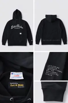 Let it Ride Champion パーカー L ブラック 別注 ロゴ