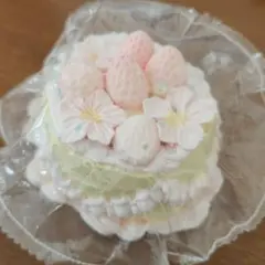 kikisquishy 桜 ホールケーキ XL 純泥 スクイーズ いちご