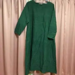 ヨーガンレール 長袖ワンピース グリーン
