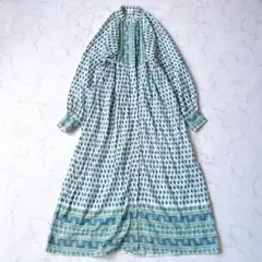 イロジカケ｜タイダイ藍染め ダブルガーゼ カシュクールワンピース