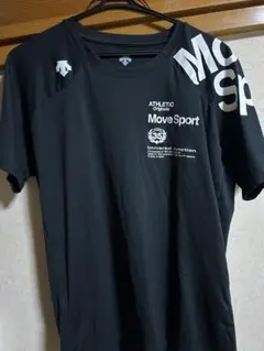 DESCENTE Move Sport ブラック Tシャツ Oサイズ