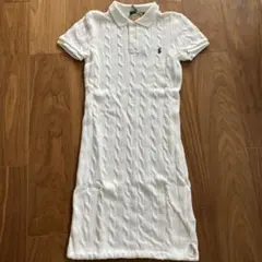 美品大人気Polo Ralph Lauren ホワイトニットワンピース　Sサイズ