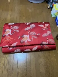 【稀少】敷布団 綿布団 和布団 昭和レトロ　（ブランドカバー付）※鶴※のサムネイル