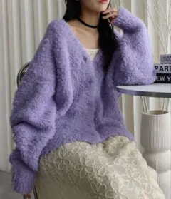 YENNA 前後2WAY テディベアカーディガン/プルオーバー