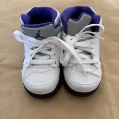 Jordan キッズシューズ ホワイト/パープル