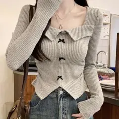 SHEIN リブニット