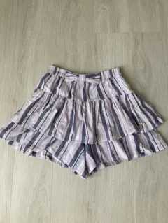 エニィファム キッズ フレアショートパンツ スカパン キュロット 150