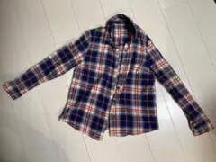 CECIL McBEE チェック柄長袖シャツ　細身