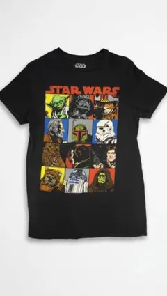 Star Wars キャラクタープリント Tシャツ ブラック Sのサムネイル