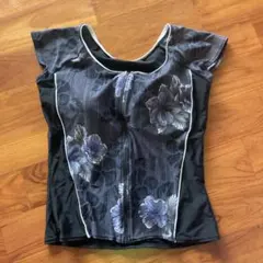 花柄スポーツ用水着 Lサイズ　上のみ