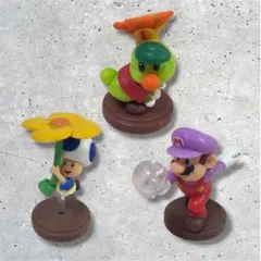 マリオ ワンダー ガチャ フィギュア ゾウマリオ ハナチャン キノピオ