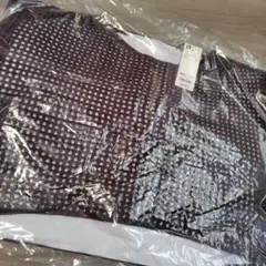 新品未使用☆GUキャミソールワンピース　網ニットセットこげ茶色