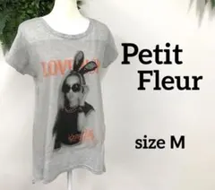 ♧Petit Fleur　Ꭲシャツ　Ꮇ　フレンチスリーブ　グレー　レディースのサムネイル