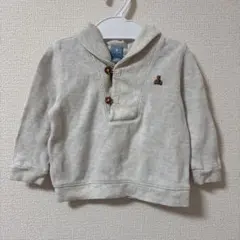 80 babyGap フード付きトレーナー 12-18ヶ月 グレー