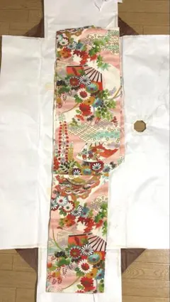 七五三用 花柄 着物 振袖 ピンク