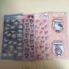 サンリオぷくっとシール（シナモロール・クロミ・マイメロディ）ワッペンシールセット