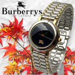 Ⴤ1182ꕤ美品 バーバリー 腕時計 ヴィンテージ ゴールド コンビ ラウンド