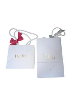 Dior ショップ袋 2点セット ホワイト