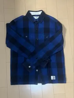 21aw big logo flannel baggy shirt 長袖シャツ - メルカリ