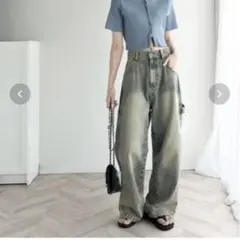 JaVa メンズライクペインターツイル&ワイドデニムパンツ