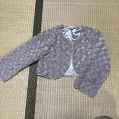 子供用ボレロ　140センチ　秋冬用　発表会用 グレー