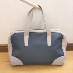 LOEWE ロエベ　アナグラム　ハンドバッグ　ネイビー/グレーのサムネイル