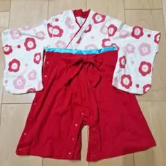 ベビー袴 着物 ロンパース 80㎝ 女の子