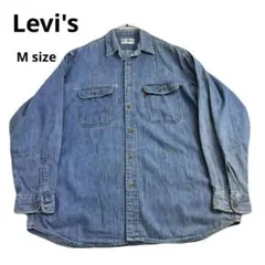 70s Levi's Blue Shirts デニムシャツ 長袖 vintageのサムネイル