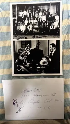 ブルース・リー イベント資料勝村さんサイン ブルース・リー 勝村淳さん直筆サイン金マジック〜貴重品・最後