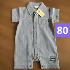 CROISSANCE BEBE ストライプロンパース 80cm