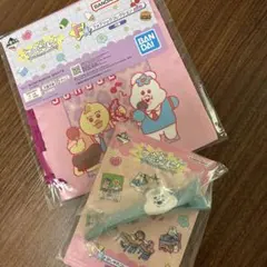 一番くじ 可哀想に！ G賞 F賞 んぽちゃむ　ヘアクリップ　巾着