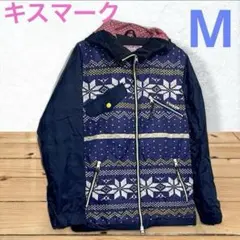 【値下げ】スノボウエア　ウィンタースポーツ用ネイビージャケット　レディース【M】