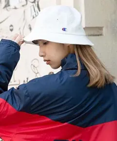 Champion バケットハット ホワイト