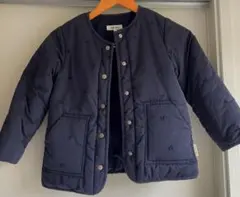 ✨美品✨ 小学受験・刺繍中綿コートダウン ネイビー