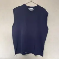 URBAN RESEACH DOORS ネイビー ノースリーブ Vネック ベスト